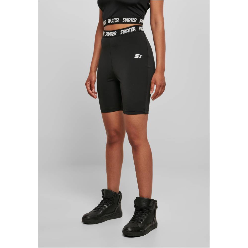Starter Black Label - Logo Tape Short cycle pants - Black